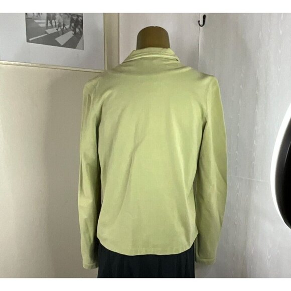 EDDIE BAUER Women's Collared Zip Up Green Activewear Outdoor Jacket Small Cotton - Picture 2 of 10